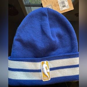 Mitchell and Ness, NBA logo beanie.